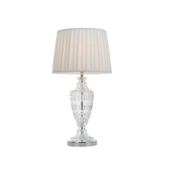 SIGRID TABLE LAMP - CH / CLEAR / WHT - Click for more info